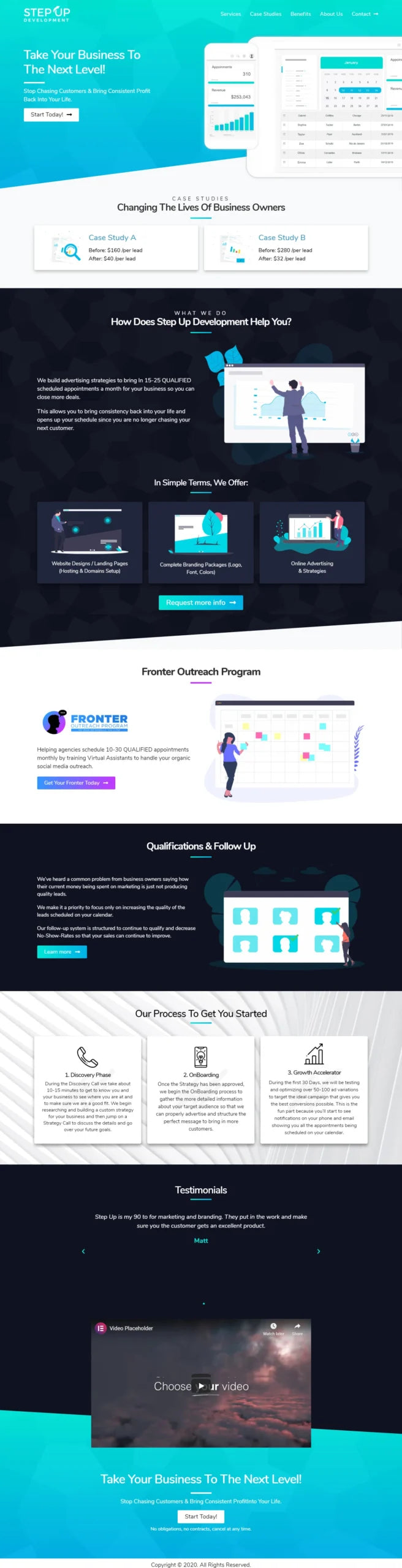 High Converting Landing Page Design